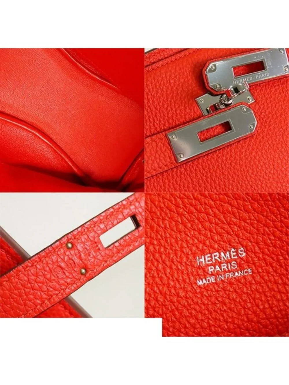 Hermes So Kelly 22 Capucines Silver Togo Shoulder Bag
